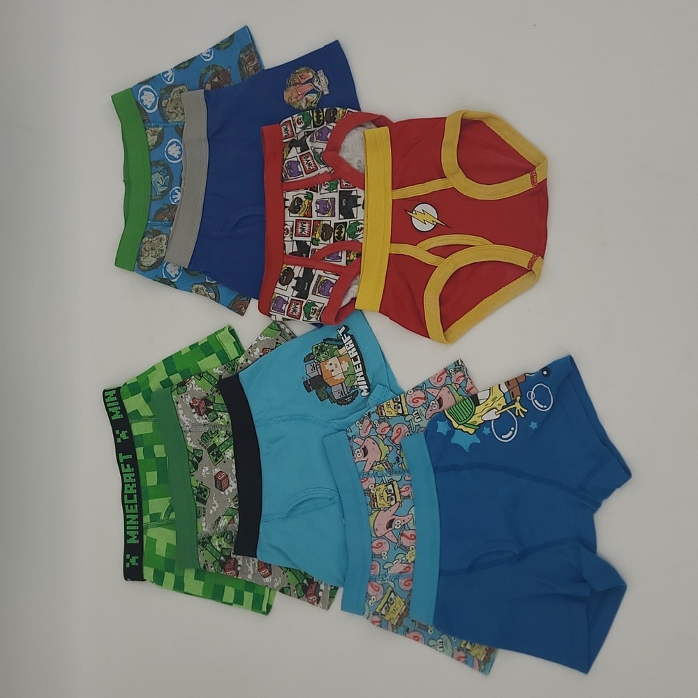 Lot of 9-Boys Briefs/Underwear Size 4T